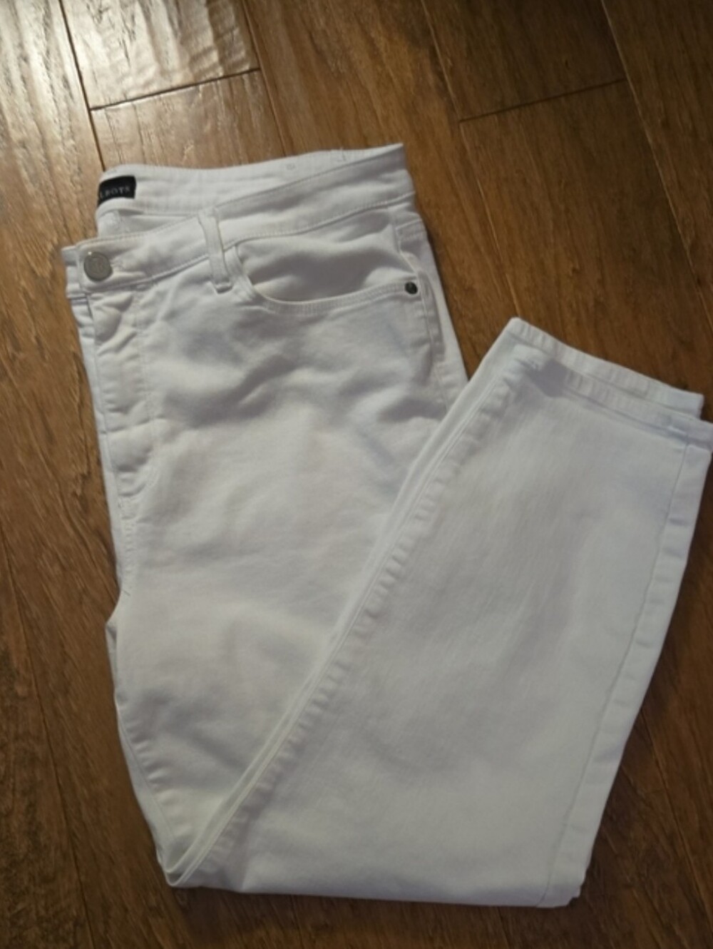 NWOT Talbots White Slim Crop Jeggings Size 14